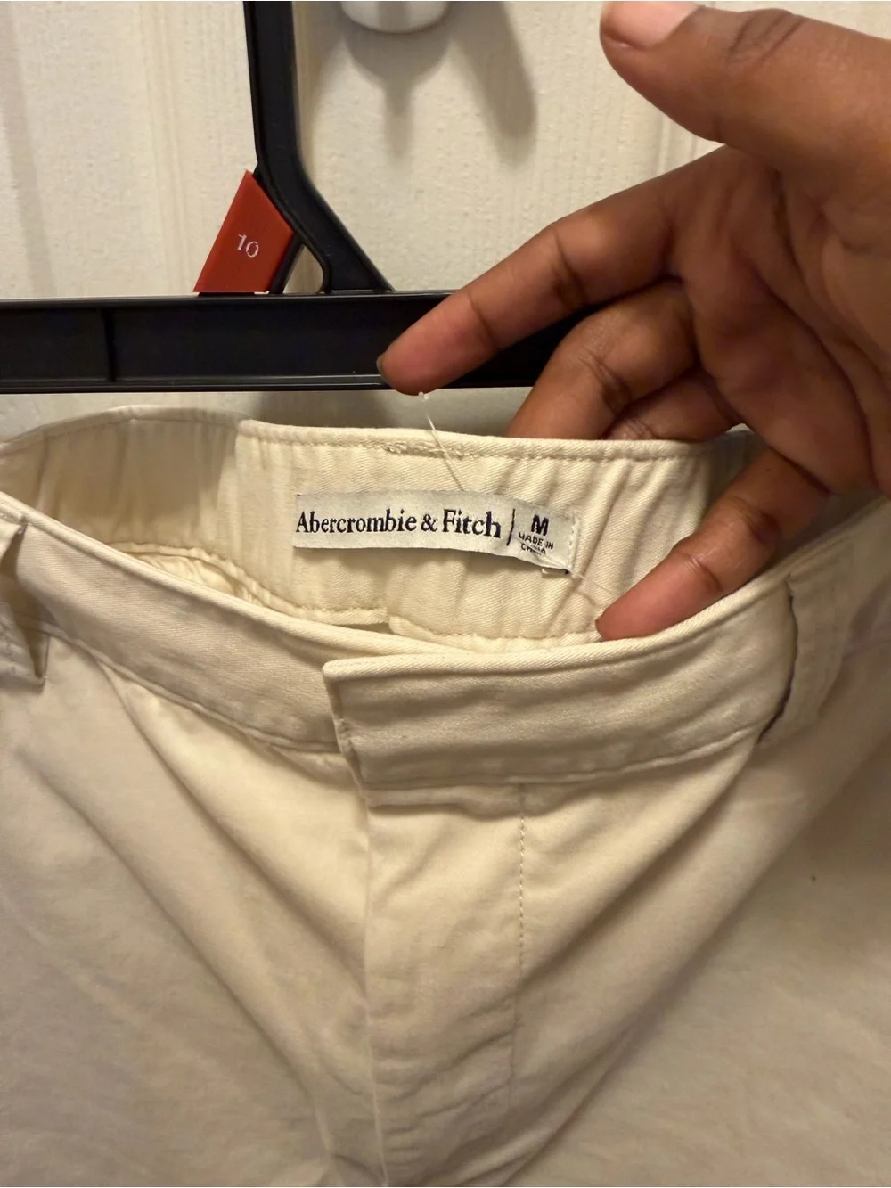 Abercrombie & Fitch Cream Midi Skirt
